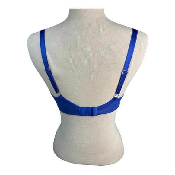 Frederick's of Hollywood‎ Demi Lace Underwire Bra (Sandie) in Blue Size 32D NWT - Picture 5 of 9